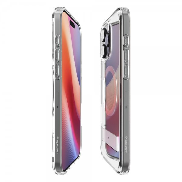Spigen iPhone 16 Pro Max -suojakuori Ultra Hybrid S MagFit Crystal Clear
