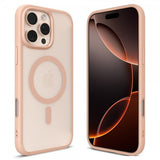 Spigen iPhone 16 Pro Max -suojakuori Ultra Hybrid T MagFit Frost Rose Titanium