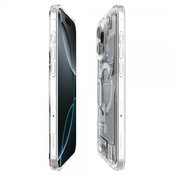 Spigen iPhone 16 Pro Max -suojakuori Ultra Hybrid Zero One MagFit, valkoinen