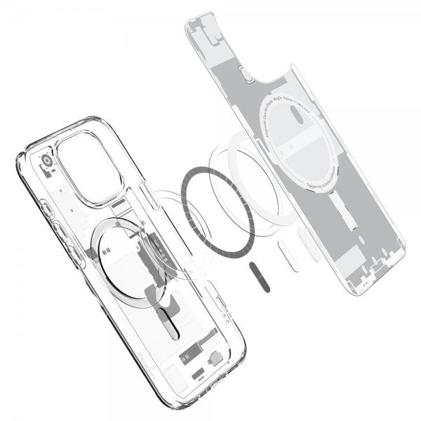 Spigen iPhone 16 Pro Max -suojakuori Ultra Hybrid Zero One MagFit, valkoinen