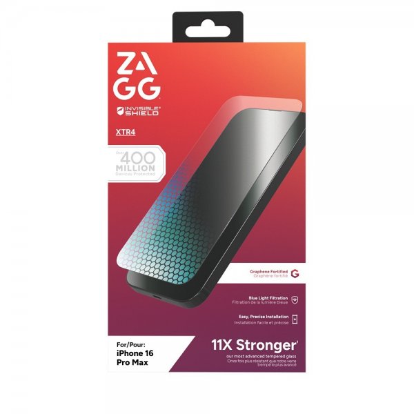 ZAGG InvisibleShield iPhone 16 Pro Max -näytönsuoja Glass XTR4