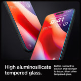 Spigen iPhone 16 Pro Max/iPhone 17 Pro Max Näytönsuoja GLAS.tR EZ Fit 2-pakkaus