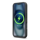 Rvelon iPhone 16 Pro Kuori Silikoni MagSafe Musta