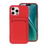 iPhone 16 Pro Kuori Korttipidike Punainen