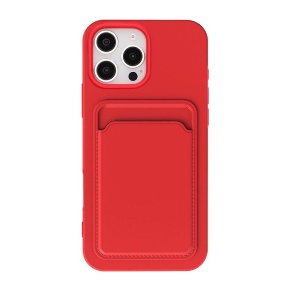 iPhone 16 Pro Kuori Korttipidike Punainen