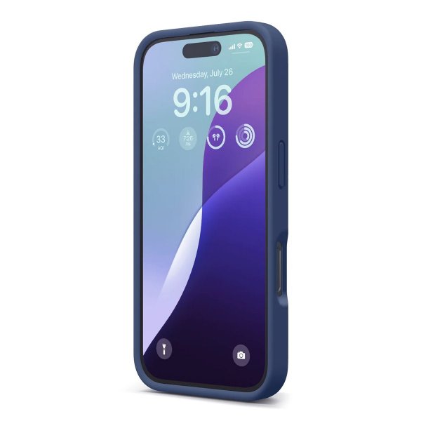 Rvelon iPhone 16 Pro silikonikuori, sininen