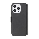 Rvelon iPhone 16 Pro Kotelo Aitoa nahkaa, korttipaikka, musta