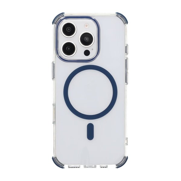 Rvelon iPhone 16 Pro -kuori, iskunkestävä, MagSafe, sininen