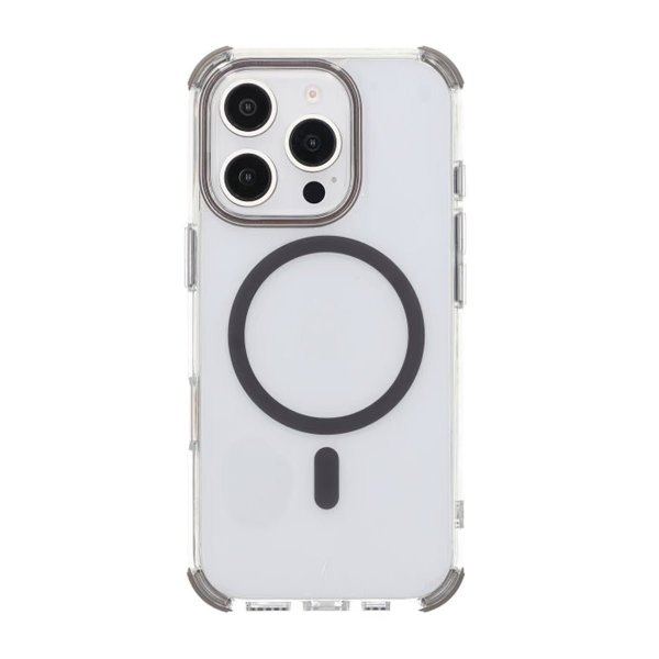 Rvelon iPhone 16 Pro Kuori Iskun- ja iskunkestävä MagSafe Harmaa