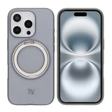 Rvelon iPhone 16 Pro Kuori Kääntyvällä MagSafe Jalustalla Harmaa