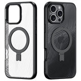 Dux Ducis iPhone 16 Pro Kuori Aimo Series MagSafe Jalusta Musta