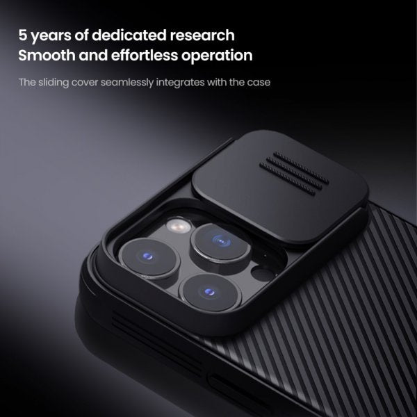 Nillkin iPhone 16 Pro -suojakuori CamShield Pro, musta