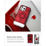 Spigen iPhone 16 Pro -kuori Classic C1 MagFit Ruby