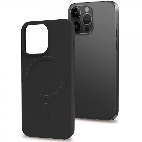 Celly iPhone 16 Pro -suojakuori CROMOMAG Musta