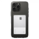 Spigen iPhone 16 Pro -suojakuori Crystal Slot, kristallinkirkas