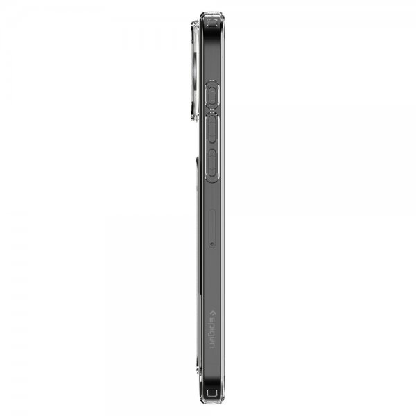 Spigen iPhone 16 Pro -suojakuori Crystal Slot, kristallinkirkas