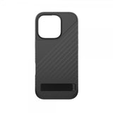 ZAGG iPhone 16 Pro -kuori Denali Snap Kickstand Musta
