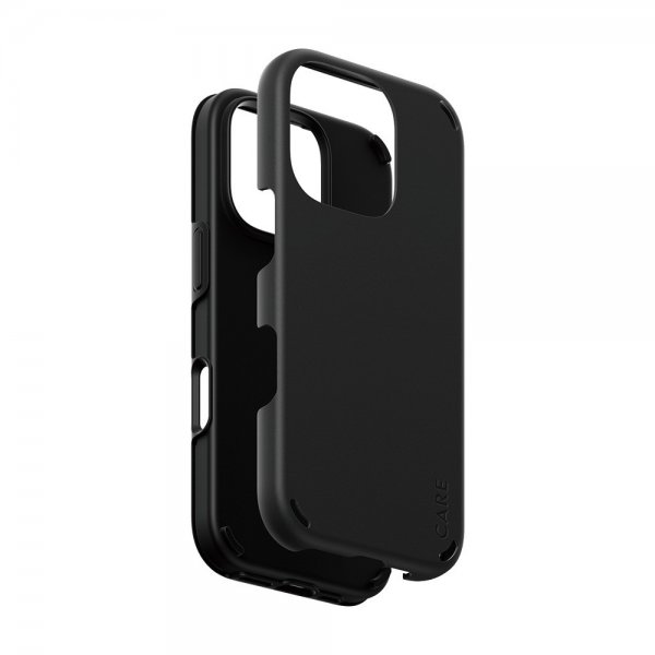 CARE by PanzerGlass iPhone 16 Pro -suojakuori Double Defence, musta