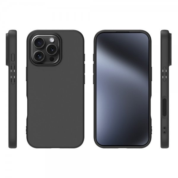 Nordic Covers iPhone 16 Pro Kuori Feather Series Raven Black