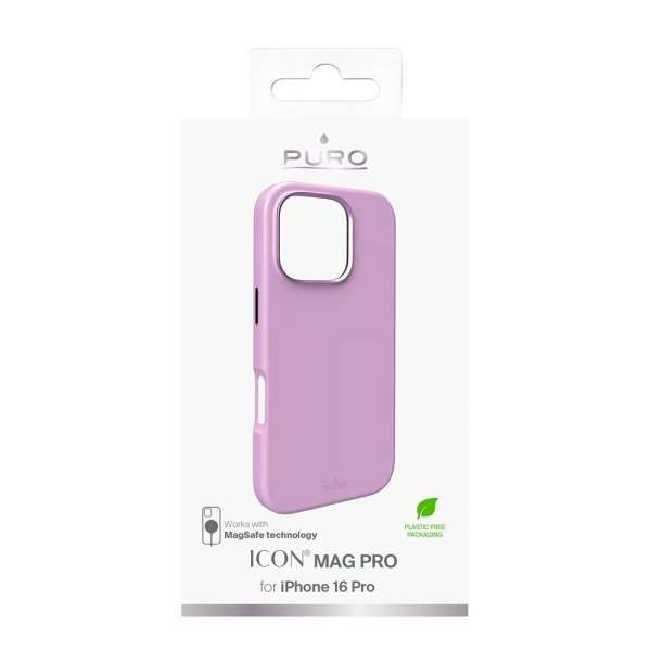 Puro iPhone 16 Pro Kuori ICON Mag Pro Ruusunpunainen