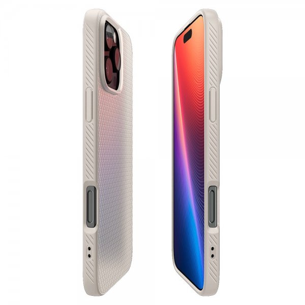 Spigen iPhone 16 Pro -kuori Liquid Air Natural Titanium