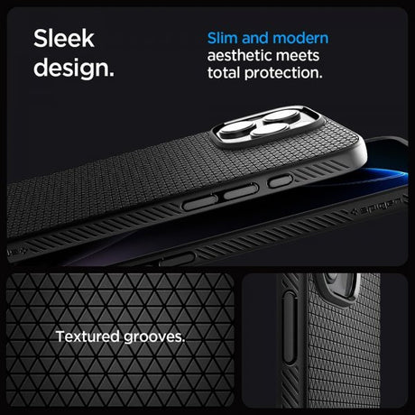 Spigen iPhone 16 Pro Kuori Liquid Air T MagFit Matte Black