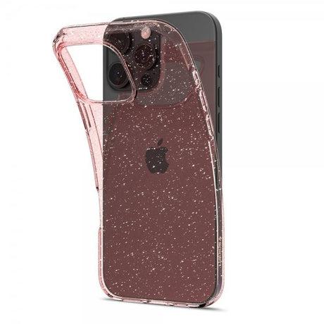 Spigen iPhone 16 Pro -kuori Liquid Crystal Glitter Rose Quartz
