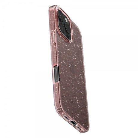 Spigen iPhone 16 Pro -kuori Liquid Crystal Glitter Rose Quartz