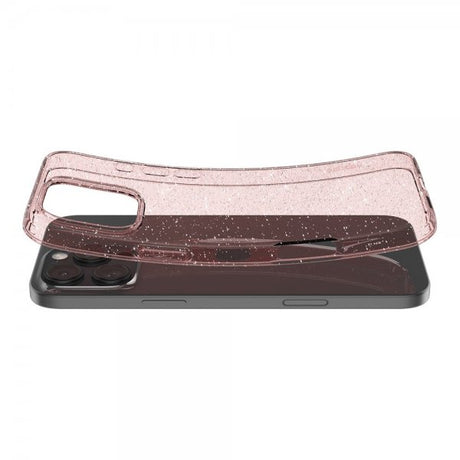 Spigen iPhone 16 Pro -kuori Liquid Crystal Glitter Rose Quartz