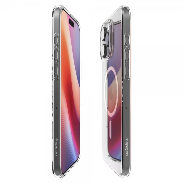 Spigen iPhone 16 Pro -kuori Liquid Crystal MagFit Crystal Clear