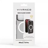 Vivanco iPhone 16 Pro Kuori Mag Clear Läpinäkyvä