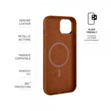 Fixed iPhone 16 Pro MagLeather Kuori, ruskea