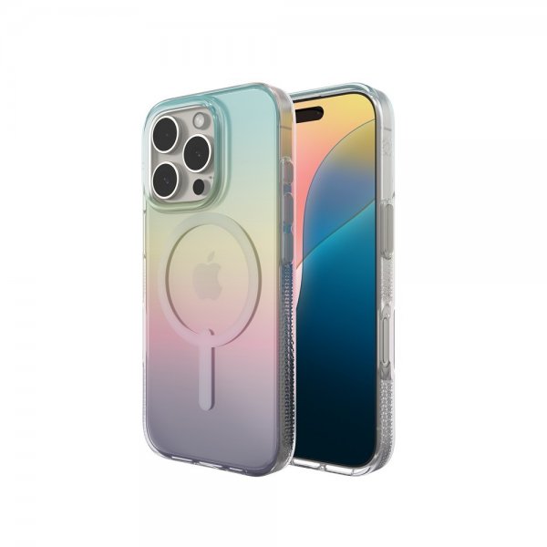 ZAGG iPhone 16 Pro -suojakuori Milan Snap Iridescent