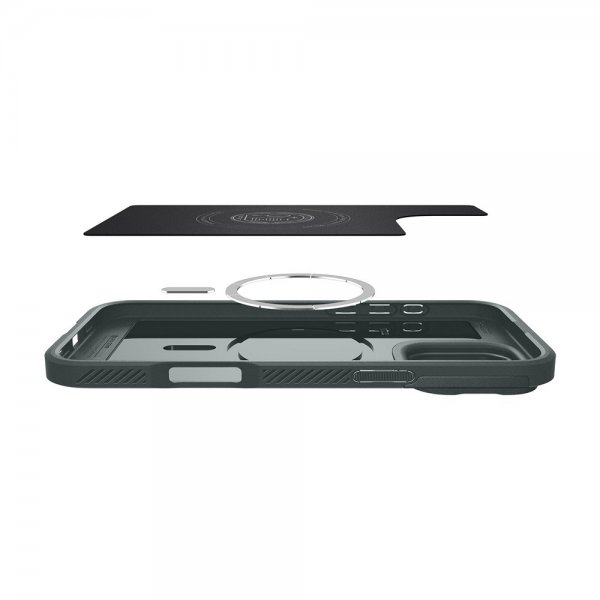 Spigen iPhone 16 Pro Kuori Optik Armor MagFit Abyss Green