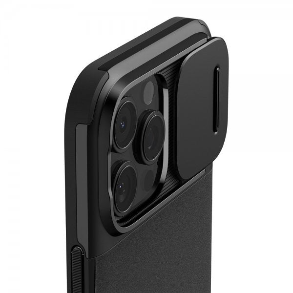 Spigen iPhone 16 Pro Kuori Optik Armor MagFit Musta
