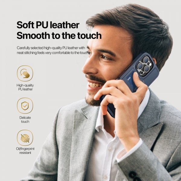 Dux Ducis iPhone 16 Pro -kuori Rafi II Series MagSafe Sininen
