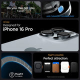 Spigen iPhone 16 Pro -kuori Rugged Armor MagFit mattamusta
