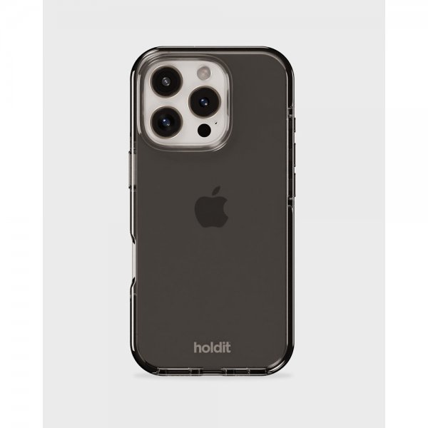 holdit iPhone 16 Pro Seethru-suojakuori Musta