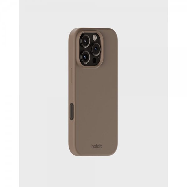 holdit iPhone 16 Pro -silikonikuori, Mocha Brown