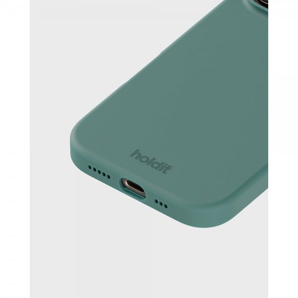 holdit iPhone 16 Pro -silikonikuori, Moss Green
