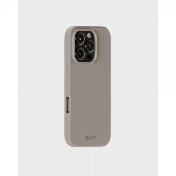 holdit iPhone 16 Pro Kuori Silikoni Taupe