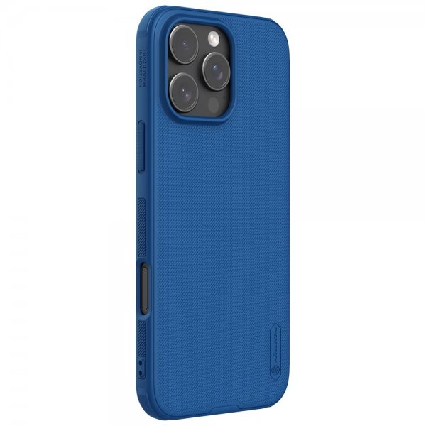 Nillkin iPhone 16 Pro -kuori Super Frosted Shield Pro MagSafe, sininen