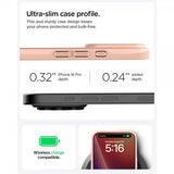 Spigen iPhone 16 Pro -kuori Thin Fit MagFit Rose Titanium