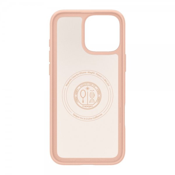 Spigen iPhone 16 Pro -kuori Thin Fit MagFit Rose Titanium