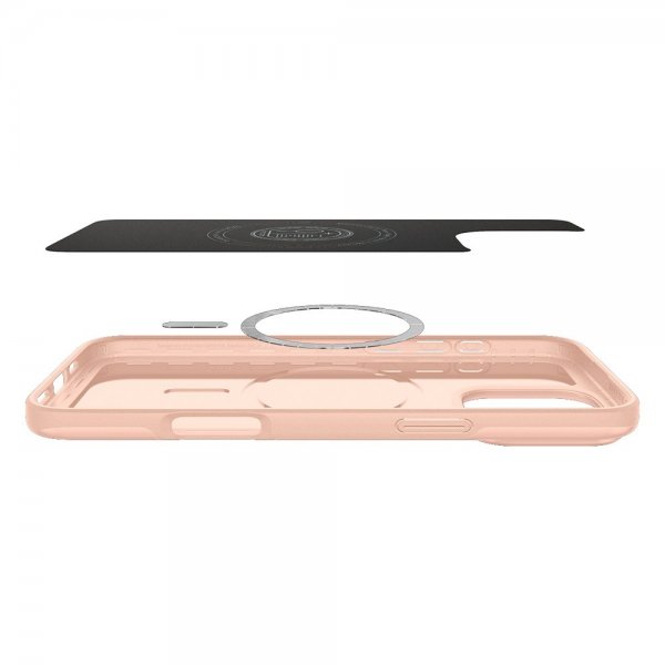Spigen iPhone 16 Pro -kuori Thin Fit MagFit Rose Titanium