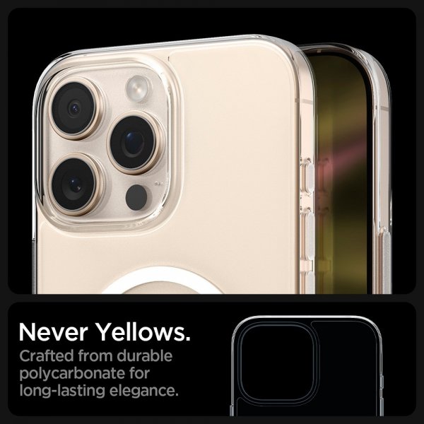 Spigen iPhone 16 Pro Kuori Thin Fit T MagFit Kirkas Valkoinen
