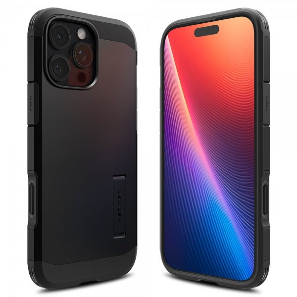 Spigen iPhone 16 Pro Kuori Tough Armor T MagFit Musta