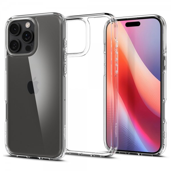 Spigen iPhone 16 Pro -suojakuori Ultra Hybrid Crystal Clear