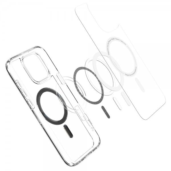 Spigen iPhone 16 Pro -suojakuori Ultra Hybrid MagFit Carbon Fiber