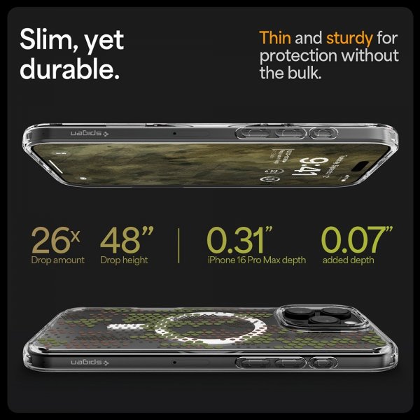 Spigen iPhone 16 Pro -suojakuori Ultra Hybrid MagFit Digital Camo